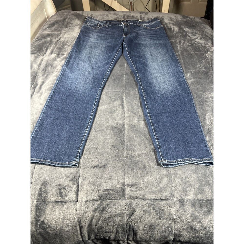 Mavi Men's Zack Low Rise Easy Straight Leg Blue Denim Jeans - Size‎ 38X32